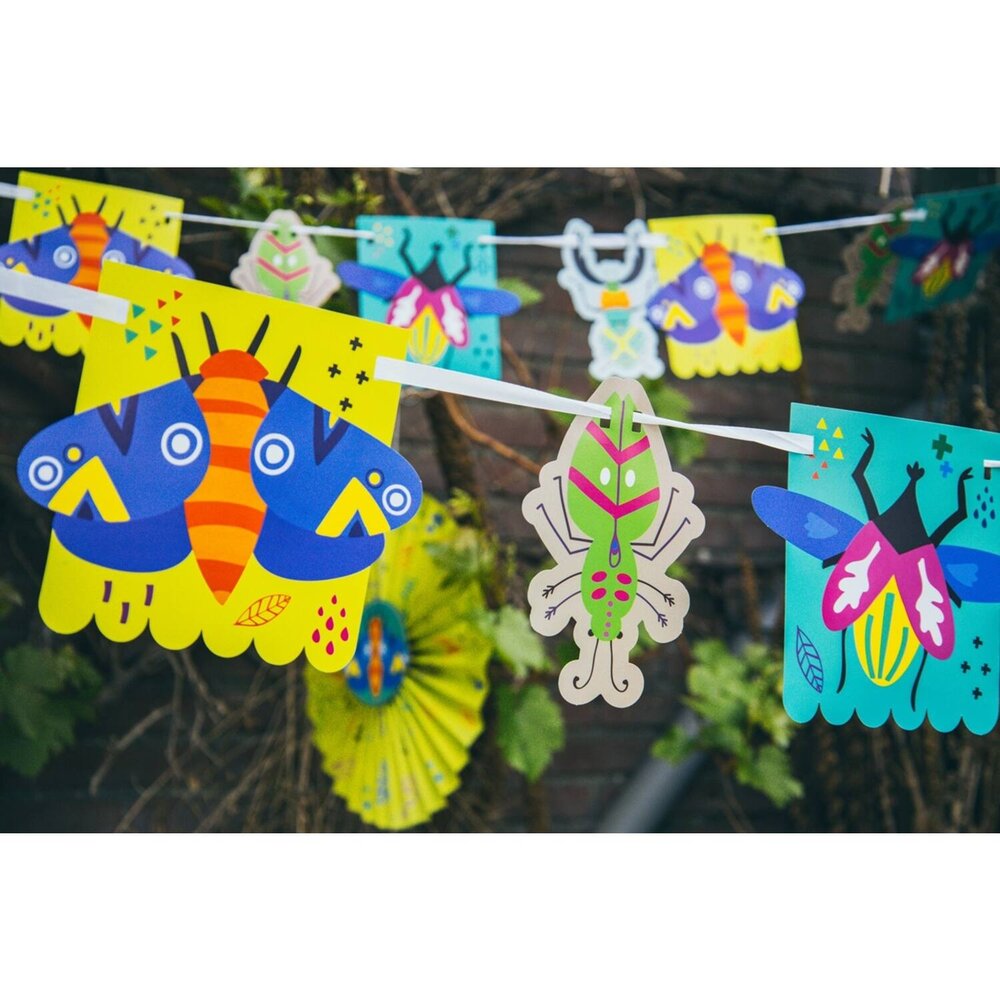 Folat Maskers Insecten Buzzing Bugs | 6 stuks Folat Maskers Insecten Buzzing Bugs | 6 stuks