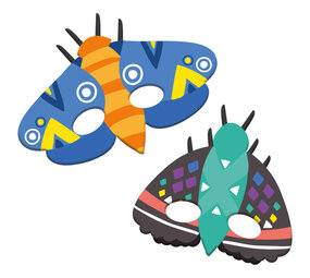 Folat Maskers Insecten Buzzing Bugs | 6 stuks