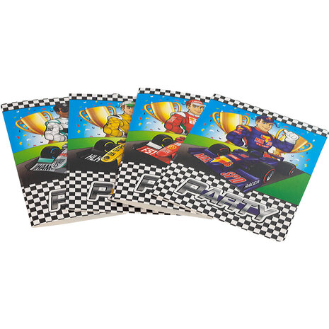 Folat Formule 1 Uitnodigingen  | 8 stuks Folat Formule 1 Uitnodigingen  | 8 stuks