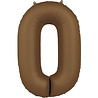 Folat Folie Ballon Cijfer 0 Chocolade Bruin | 86cm Folat Folie Ballon Cijfer 0 Chocolade Bruin | 86cm