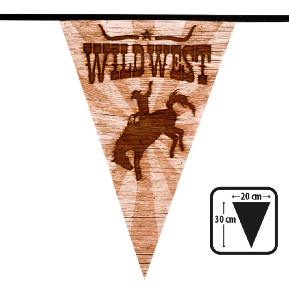 Boland Cowboy Wild West Flag Garland 6 meters | per piece