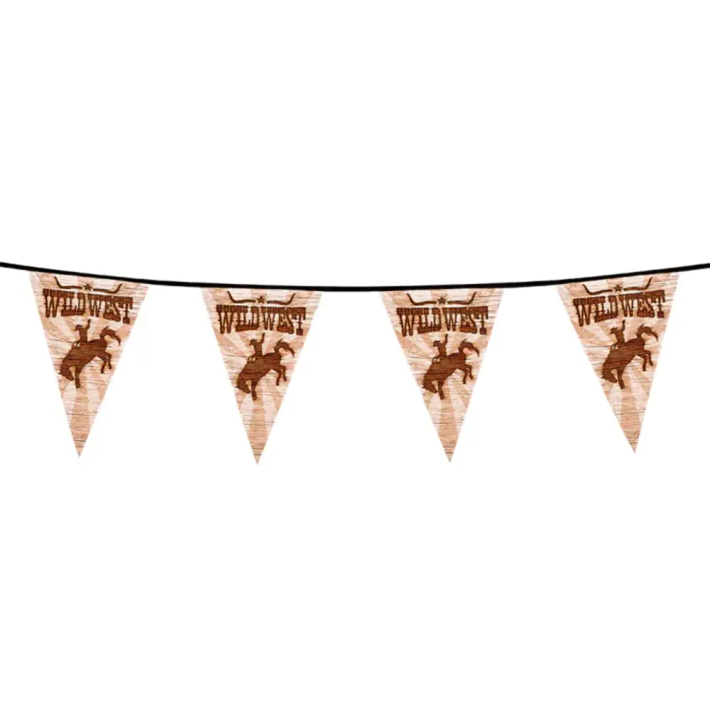 Boland Cowboy Wild West Flag Garland 6 meters | per piece