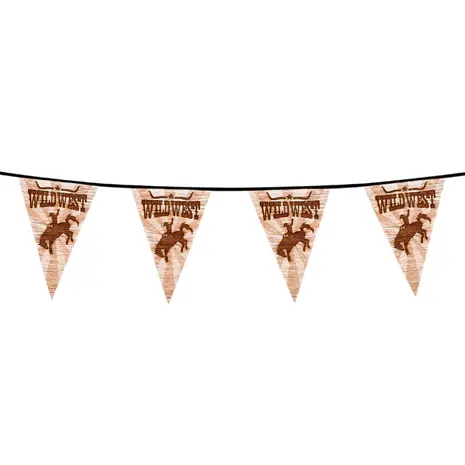 Boland Cowboy Wild West Flag Garland 6 meters | per piece