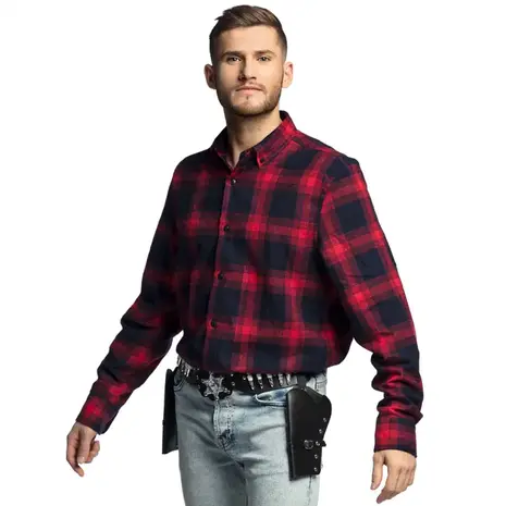 Boland Cowboy Dubbele Sheriff Holster 125cm | per stuk Boland Cowboy Dubbele Sheriff Holster 125cm | per stuk