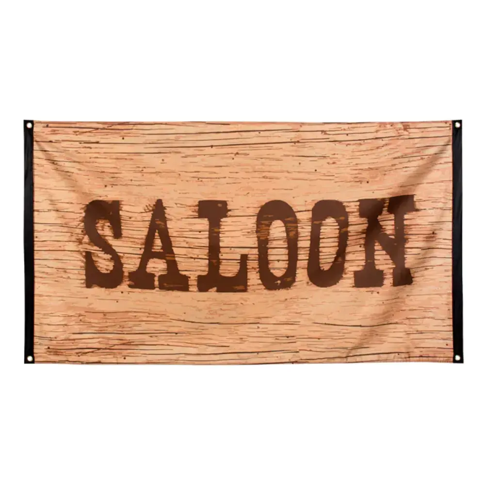 Boland Cowboy Wild West Saloon Vlag 90x150cm | per stuk Boland Cowboy Wild West Saloon Vlag 90x150cm | per stuk
