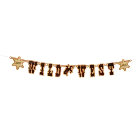 Boland Buchstabengirlande im Cowboy-Wildwest-Stil, 110 cm | pro Stück