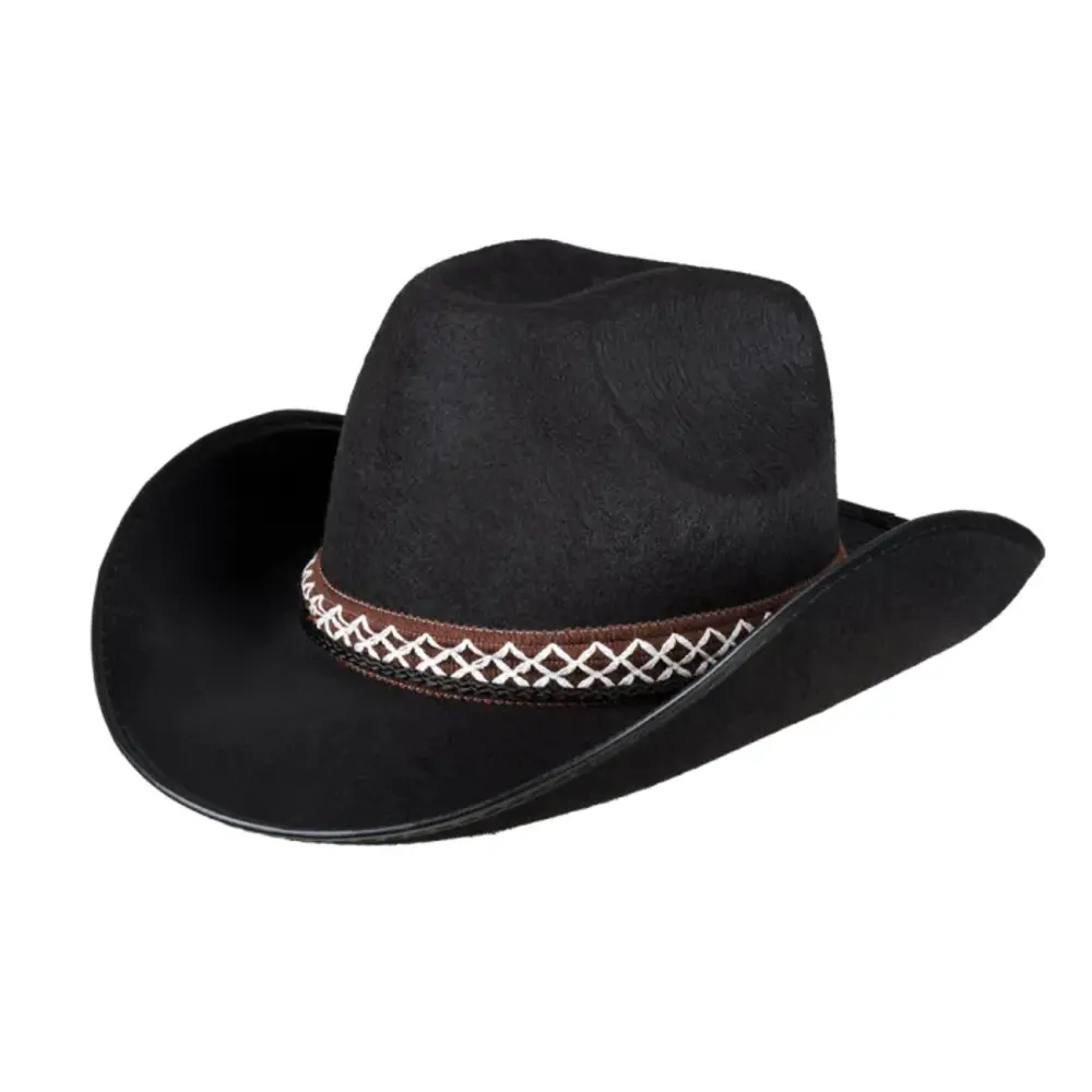 Boland Cowboy Zwarte Kinder Hoed | per stuk Boland Cowboy Zwarte Kinder Hoed | per stuk