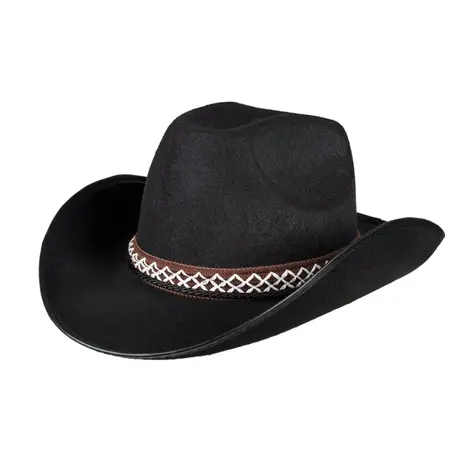 Boland Schwarzer Cowboyhut für Kinder | pro Stück