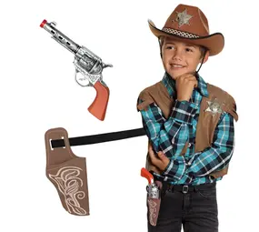 Boland Ensemble d'accessoires de cowboy pour enfants | 3 pièces Boland Ensemble d'accessoires de cowboy pour enfants | 3 pièces