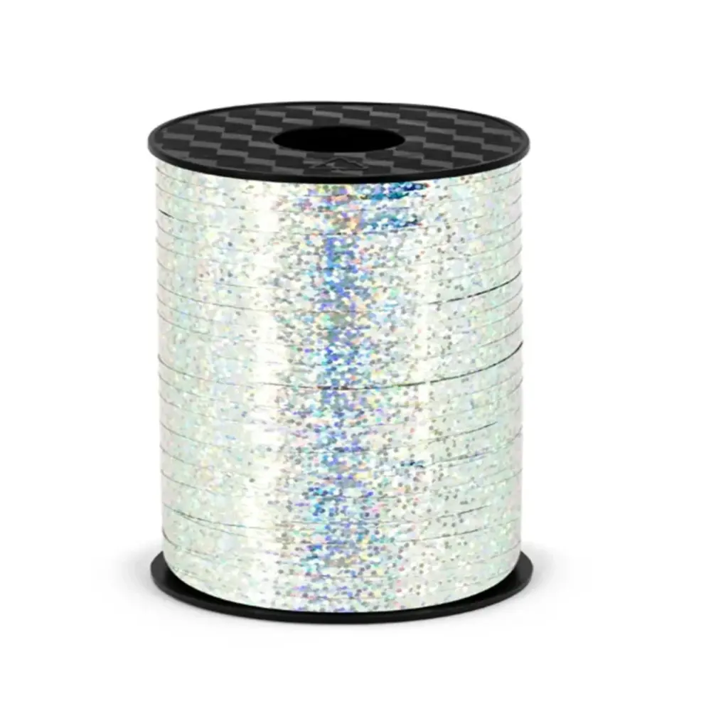 Tuf-Tuf Silbernes Hologrammband 5 mm | 458 Meter