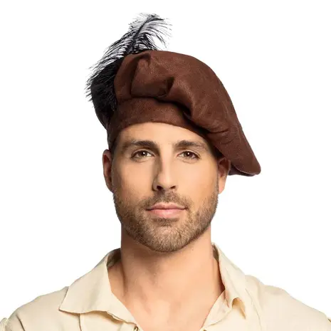 Boland Middeleeuwse Baret | per stuk Boland Middeleeuwse Baret | per stuk