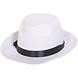 Folat Chapeau de gangster blanc 59 cm | à l'unité