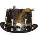 Folat Black Hat with Feathers and Bones 58cm | per piece