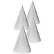 Folat Silver Glitter Party Hat | 4 pieces