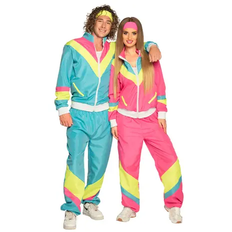 Boland Hoofdband Neon Roze Retro | per stuk Boland Hoofdband Neon Roze Retro | per stuk