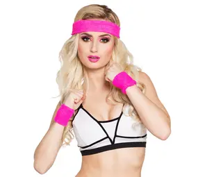 Boland Neon Pink Sweatbands | 3 pieces Boland Neon Pink Sweatbands | 3 pieces