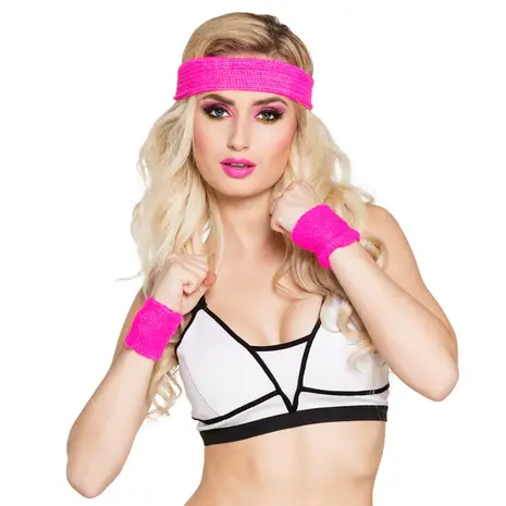Boland Bandeaux anti-transpiration rose fluo | Lot de 3