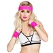 Boland Bandeaux anti-transpiration rose fluo | Lot de 3