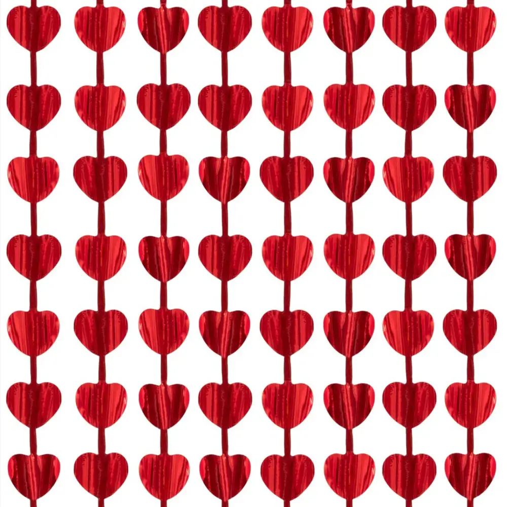 Tuf-Tuf Deurgordijn Rode Hartjes 100x200cm  | per stuk Tuf-Tuf Deurgordijn Rode Hartjes 100x200cm  | per stuk