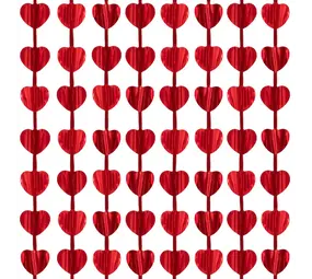 Tuf-Tuf Deurgordijn Rode Hartjes 100x200cm  | per stuk Tuf-Tuf Deurgordijn Rode Hartjes 100x200cm  | per stuk