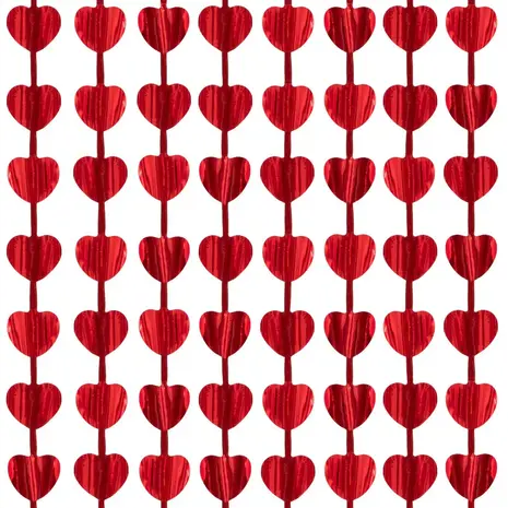 Tuf-Tuf Deurgordijn Rode Hartjes 100x200cm  | per stuk Tuf-Tuf Deurgordijn Rode Hartjes 100x200cm  | per stuk