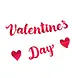 Tuf-Tuf Buchstabengirlande zum Valentinstag, 140 cm | pro Stück