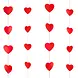 Tuf-Tuf DIY-Hängedekoration mit roten Herzen | pro Set