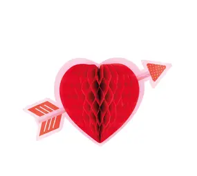 Tuf-Tuf Honeycomb Hart met Pijl 21x35cm | per stuk