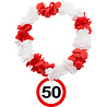 Folat Hawaii Krans 50 jaar Verkeersbord 69cm | per stuk Folat Hawaii Krans 50 jaar Verkeersbord 69cm | per stuk