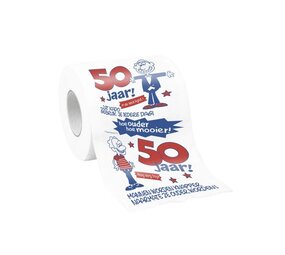 Paper Dreams 50 jaar Humoristische Toiletrol voor Mannen | per stuk Paper Dreams 50 jaar Humoristische Toiletrol voor Mannen | per stuk