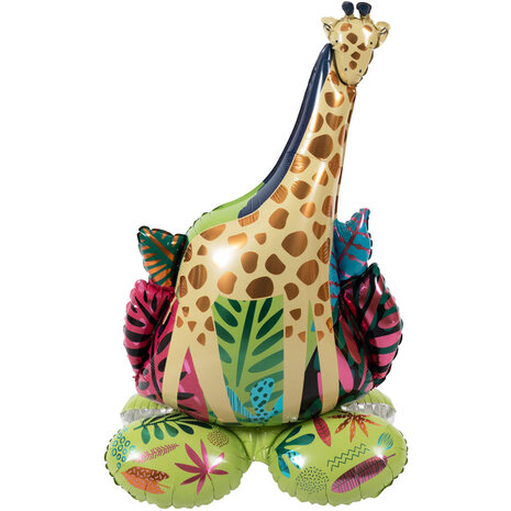 Folat Giraffe Standing Foil Balloon 53x79cm | per piece