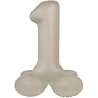 Folat Ballon numéro 1 Latte crémeux sur pied | 72 cm Folat Ballon numéro 1 Latte crémeux sur pied | 72 cm