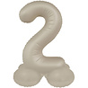 Folat Number Balloon 2 Standing Creamy Latte | 72cm Folat Number Balloon 2 Standing Creamy Latte | 72cm