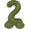 Folat Ballon chiffre 2 vert olive | 72 cm Folat Ballon chiffre 2 vert olive | 72 cm