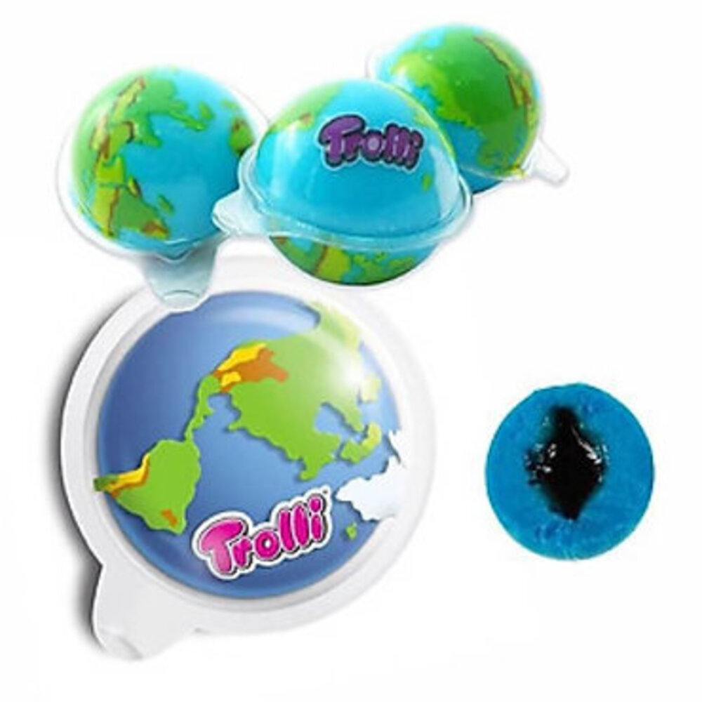 Sweet and Candy Planet/World Globe Rubber 75g | per bag