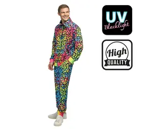 Boland Herren-Trainingsanzug mit Leopardenmuster und UV-Schutz