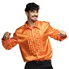 Boland Orangefarbene Bluse mit Rüschen für Partys Boland Orangefarbene Bluse mit Rüschen für Partys