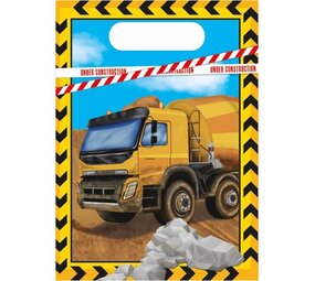 Procos Party Sacs de fête « Sur le chantier » | 6 pièces