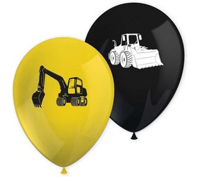 Procos Party Ballons « En construction » 28 cm | 8 pièces