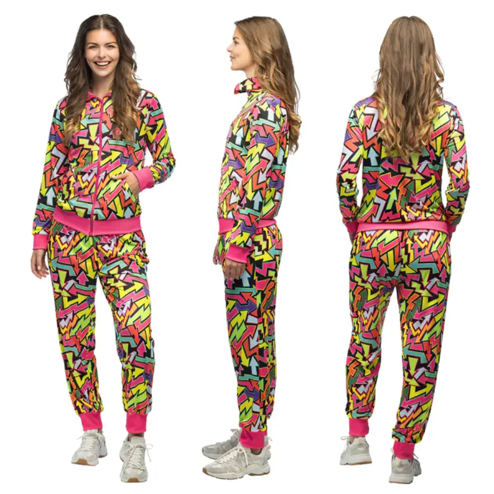 Boland Trainingspak Street Art Babe UV Dames Boland Trainingspak Street Art Babe UV Dames