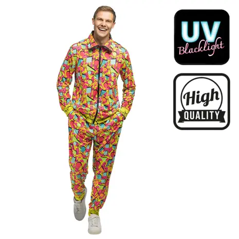 Boland Men's Pop Art Dude UV Tracksuit