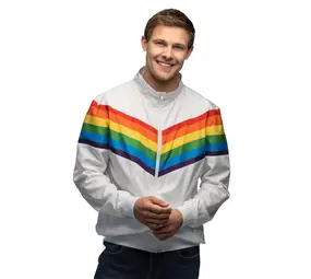 Boland Trainingsjasje Vintage Rainbow Dude Boland Trainingsjasje Vintage Rainbow Dude
