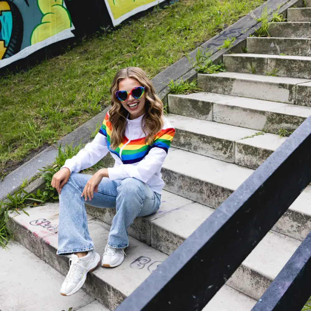 Boland Veste d'entraînement Vintage Rainbow Babe