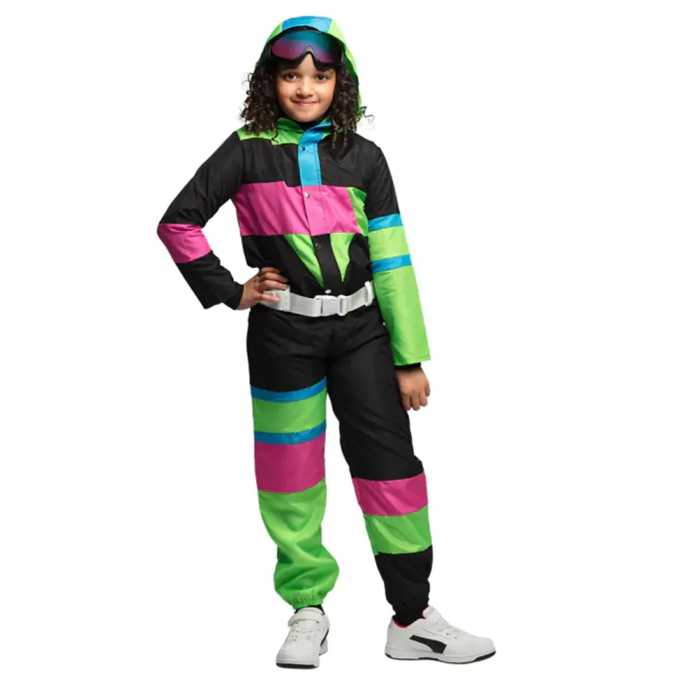 Boland Neon 80s Kids Ski Suit
