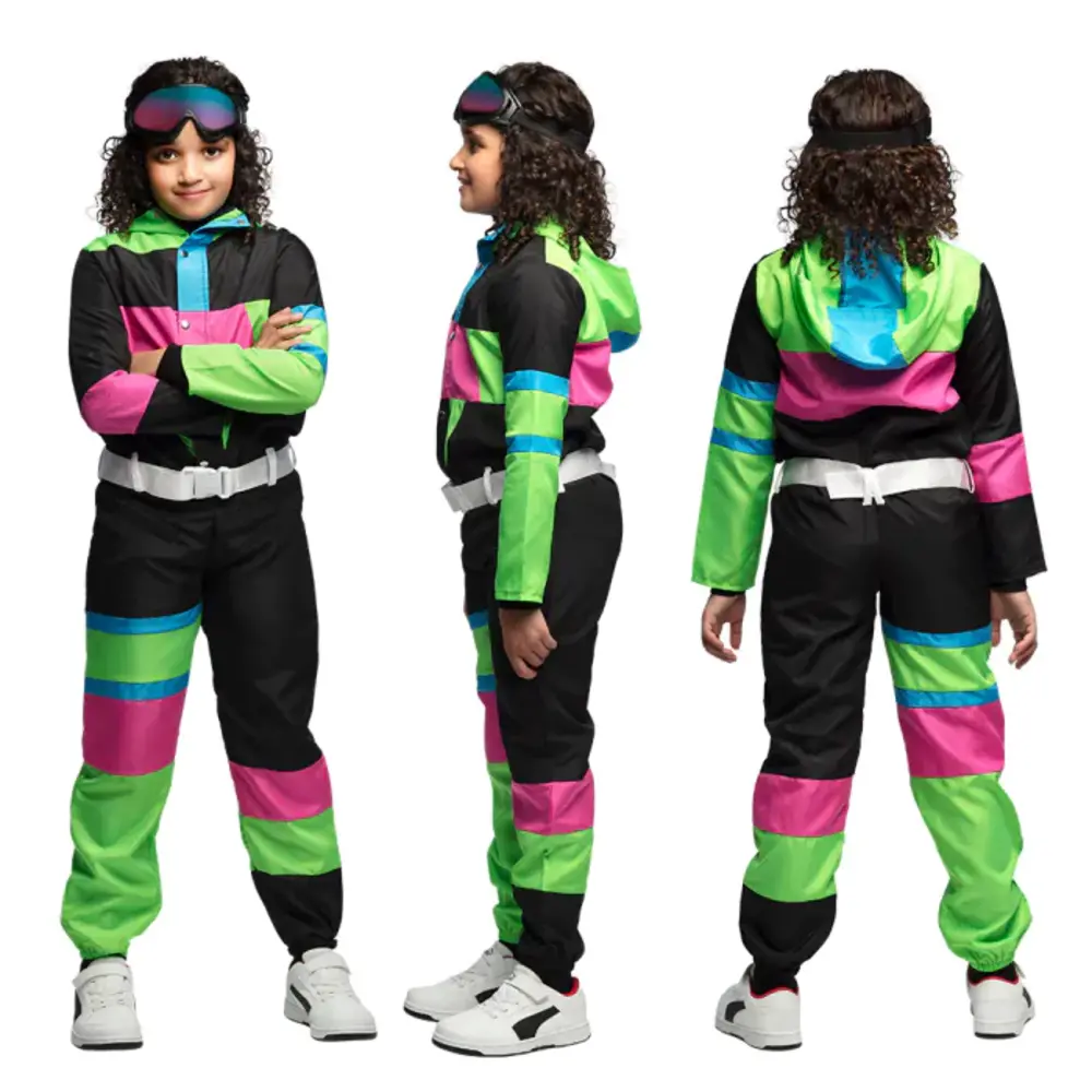 Boland Combinaison de ski fluo années 80 pour enfants