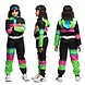 Boland Combinaison de ski fluo années 80 pour enfants