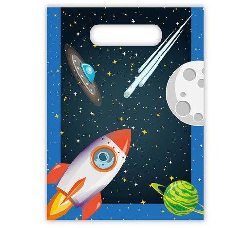 Procos Party Rocket Space Uitdeelzakjes | 6 stuks Procos Party Rocket Space Uitdeelzakjes | 6 stuks