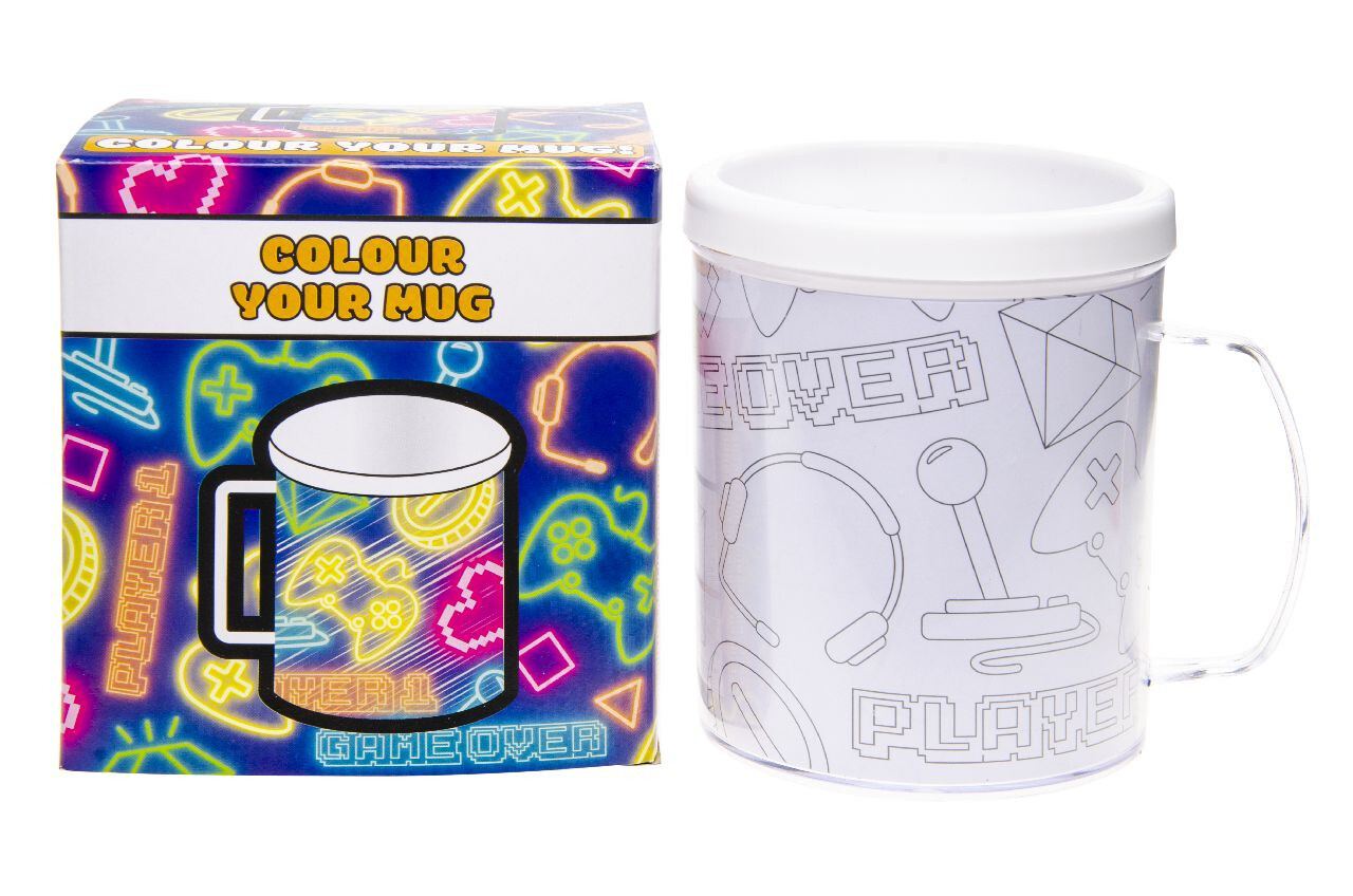 LG Imports Kleur je eigen Game Beker 250ml | per stuk LG Imports Kleur je eigen Game Beker 250ml | per stuk