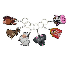 LG Imports Farm Animals Keychain | 12 pieces