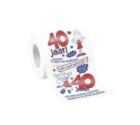 Paper Dreams 40 jaar Humoristische Toiletrol voor Vrouwen | per stuk Paper Dreams 40 jaar Humoristische Toiletrol voor Vrouwen | per stuk